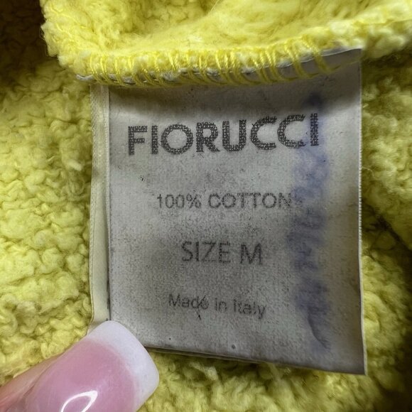Fiorucci Crewneck Sweatshirt Pullover Yellow Color Women’s Size M Medium Italy - Picture 3 of 16